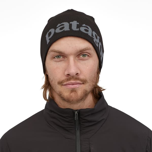 Bonnet PATAGONIA BEANIE HAT LOGO BELWE: BLACK