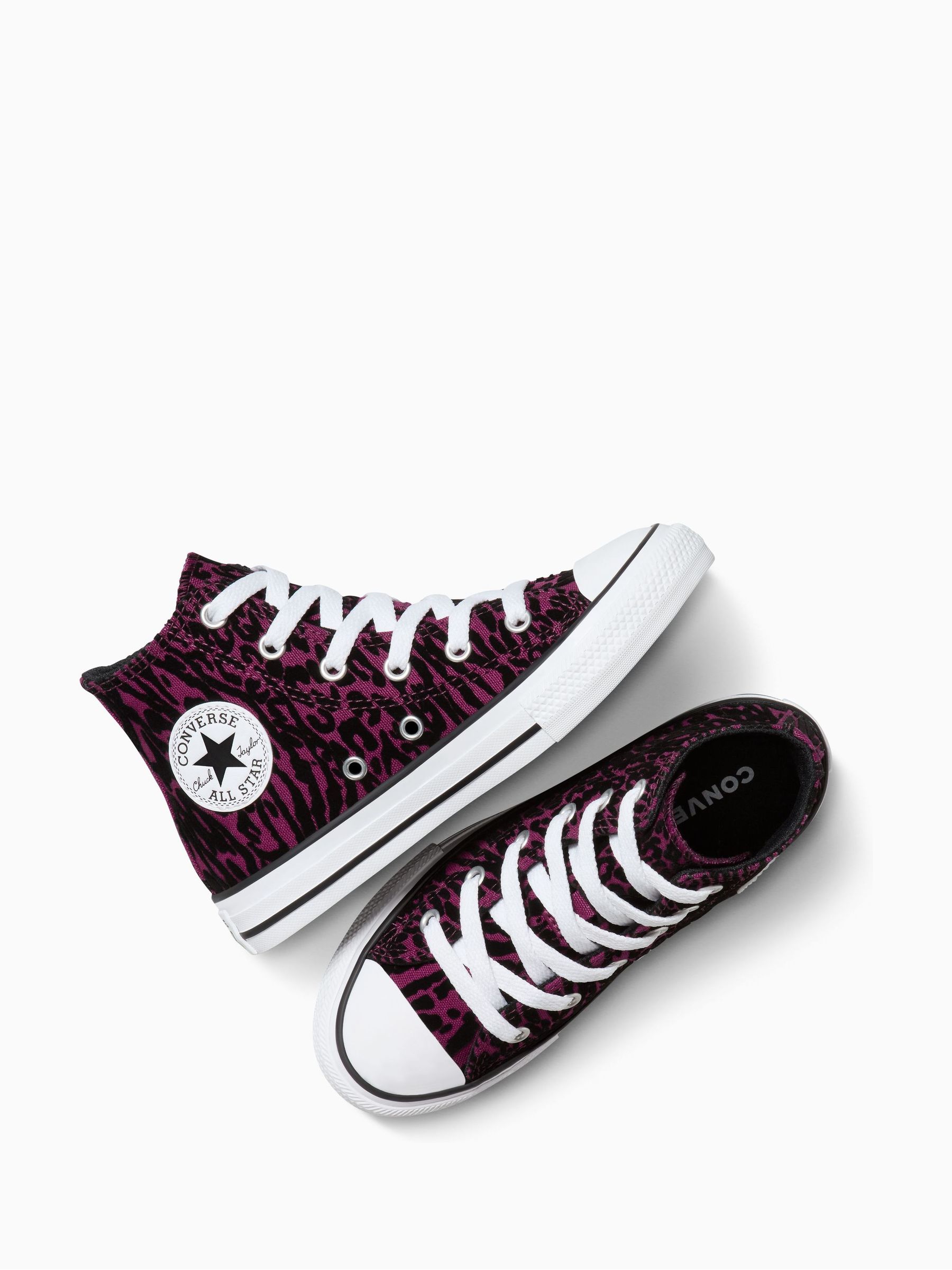 Converse Chuck Taylor Kids Leopard High Trainers