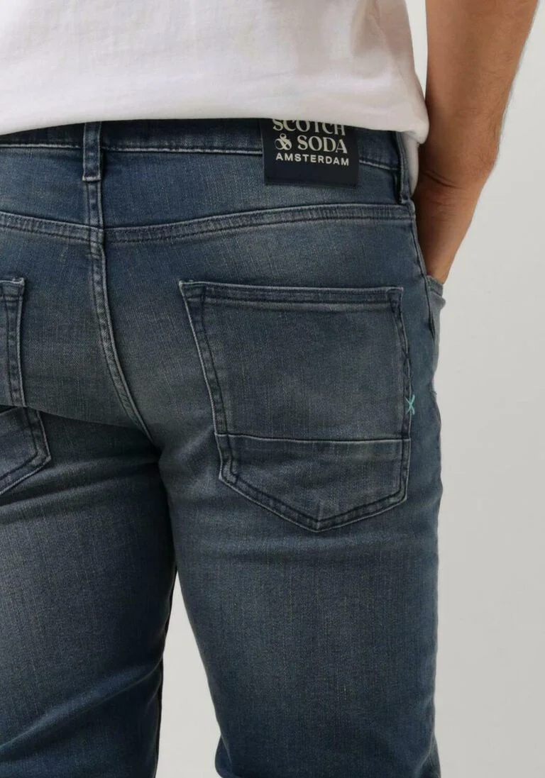 SCOTCH & SODA blauwe scotch & soda skinny jeans seasonal essenials skim sinny jeans
