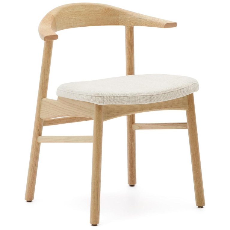 Kave Home Timons eetkamerstoel naturel, beige