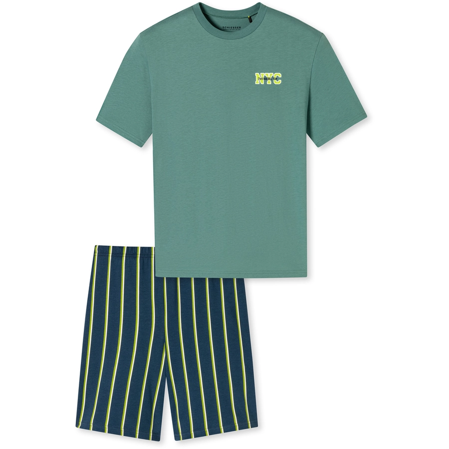 Schiesser Pyjama Organic Cotton mineral