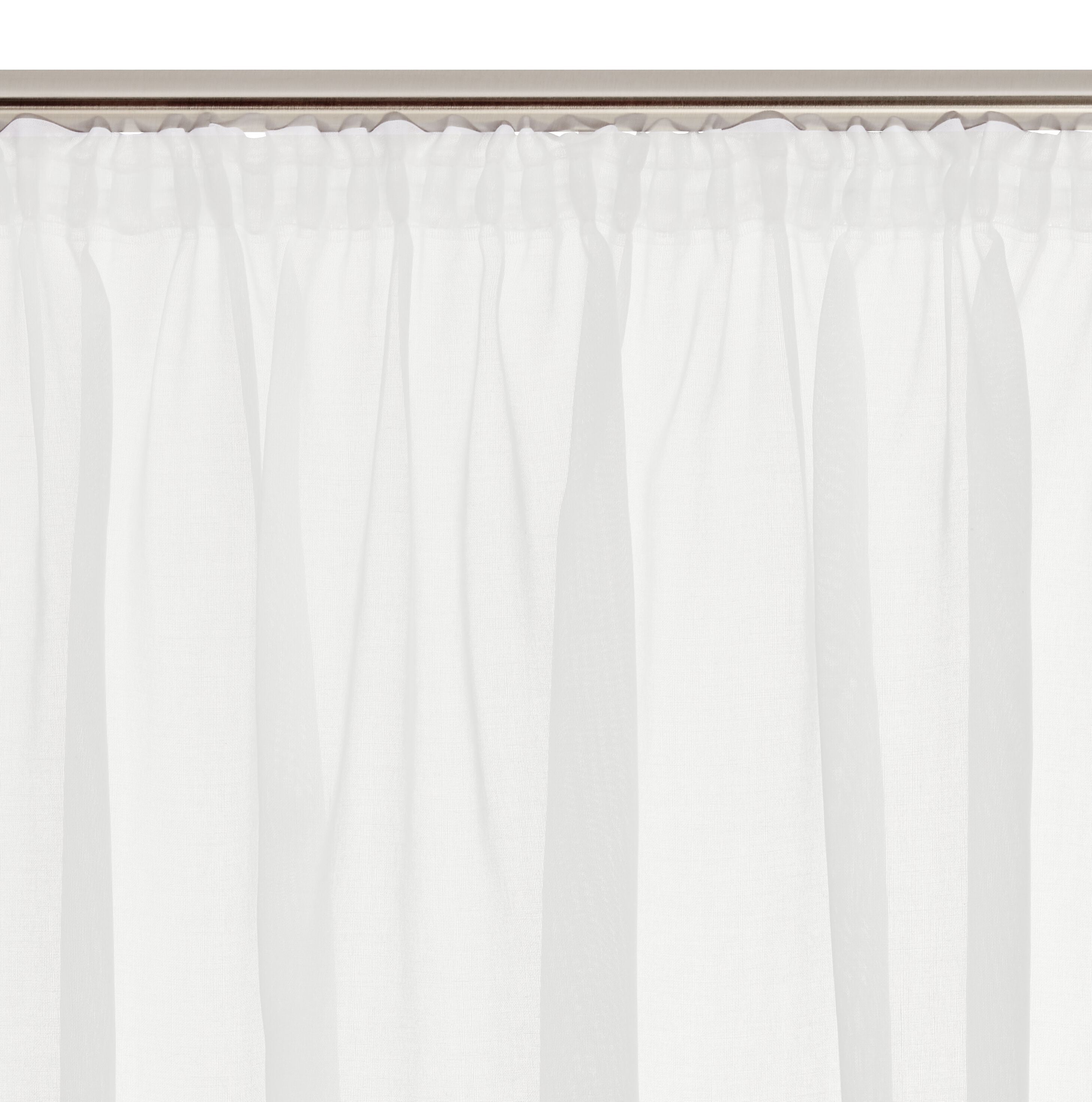 ZOE Fertigvorhang Tag - Weiss / B: 150.0 cm x H: 250.0 cm