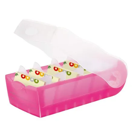 HAN Karteibox CROCO für 900 Karten A7, pink-transluzent