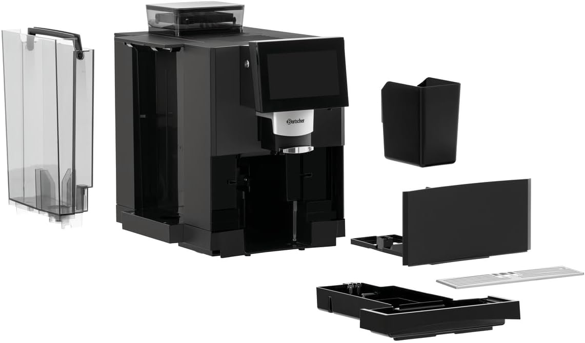 Bartscher Kaffeevollautomat Easy Plus 550, 19 Bar, 550g Bohnenbehälter, Touch-Display, Schwarz - 190096