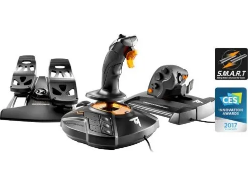 ThrustMaster T.16000M FCS Flight Pack - Joystick, speeder og pedaler - kablet - for PC