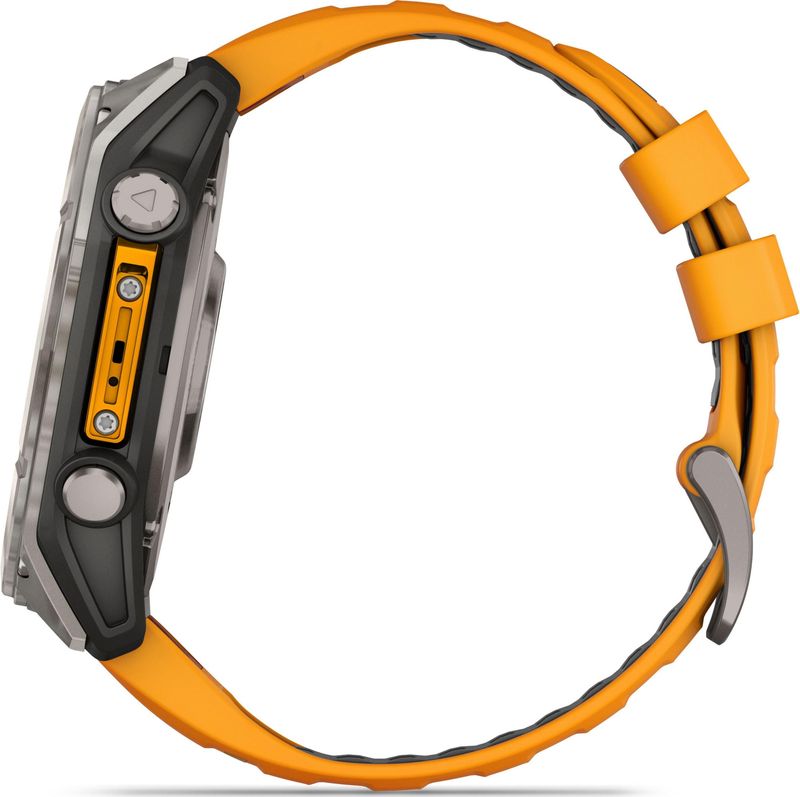 Garmin - Fenix 8 - Smartwatch - Saffier - Titanium - Spark Orange Graphite