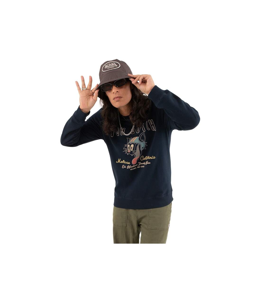 Sweat Col Rond homme en coton Kitt