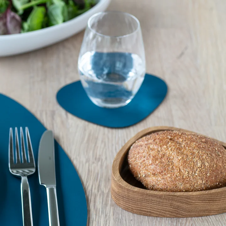 Lind DNA - Glasuntersetzer Curve, Corduroy clay braun