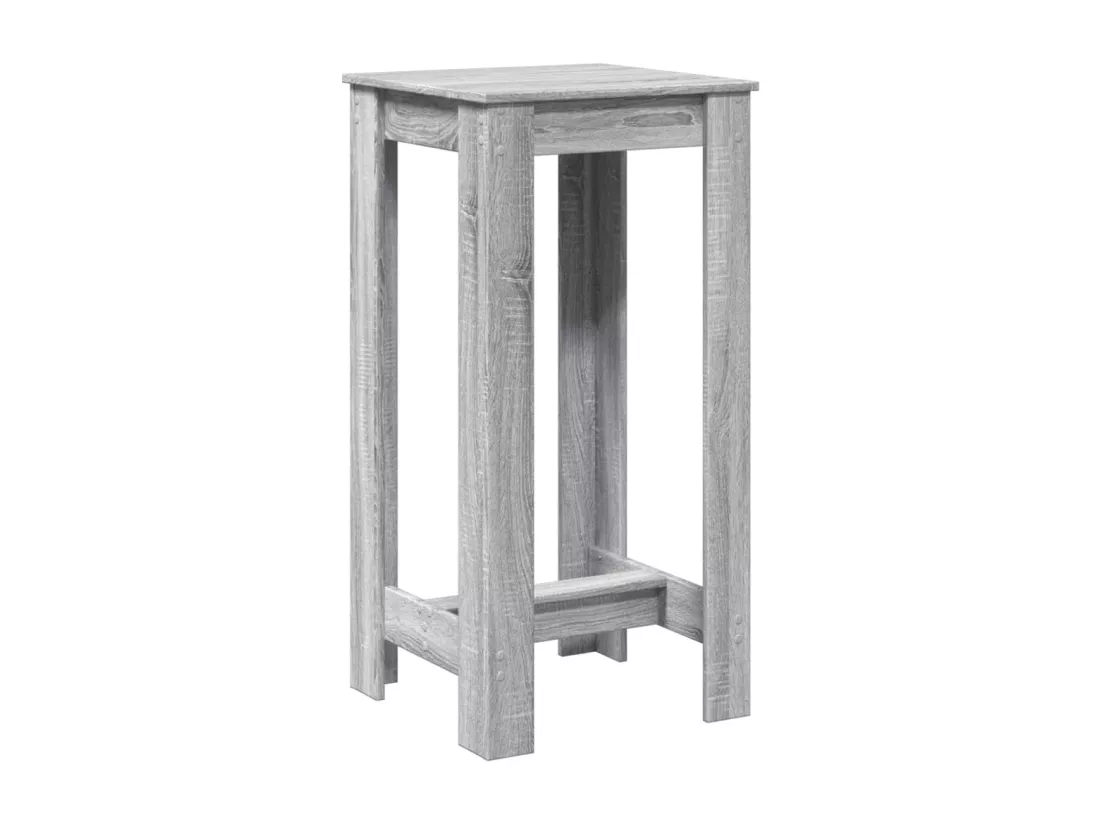 Table de bar sonoma gris 51x50x103,5 cm bois d'ingénierie