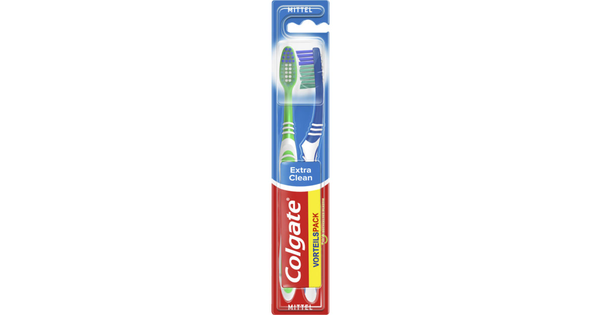 Colgate Zahnbürste mittel Extra Clean  2er-Packung