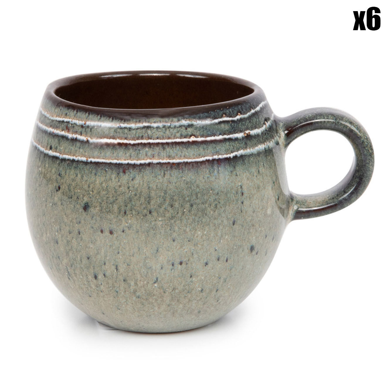 Bazar Bizar 6 Mugs Comporta multicolores - 400ml