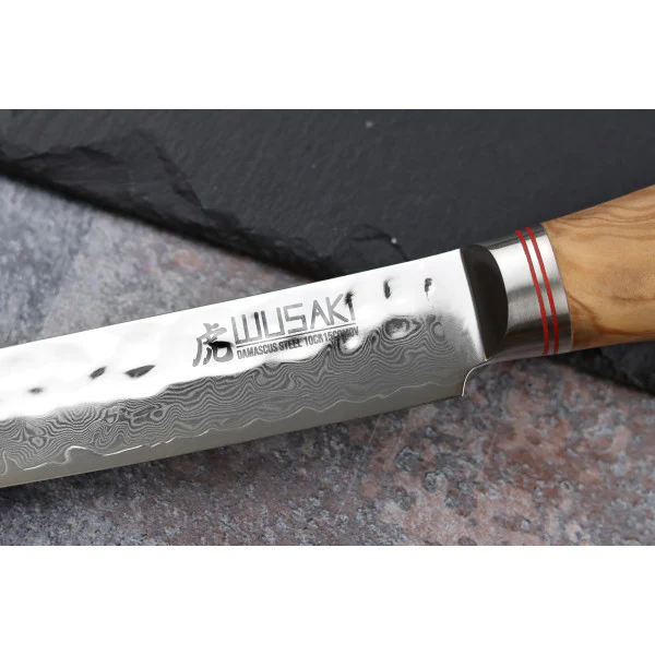Couteau trancheur damas 10Cr Wusaki 20cm Wusaki