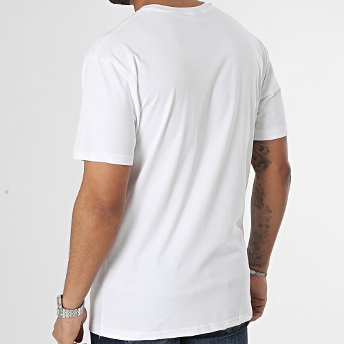 Tee Shirt Poche Blanc Noir