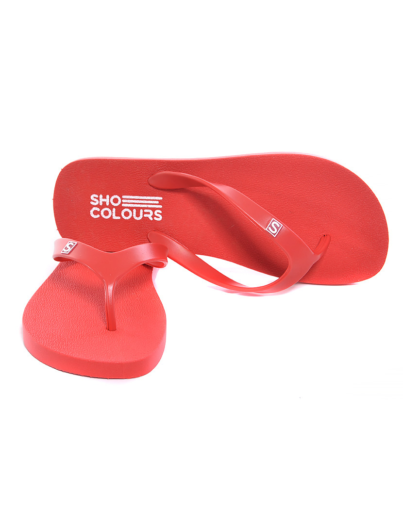 ShoeColours Slippers Red