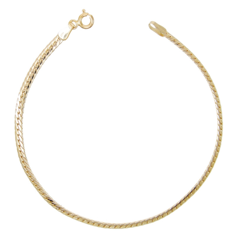 Bracelet Femme Or Jaune - Maille Anglaise