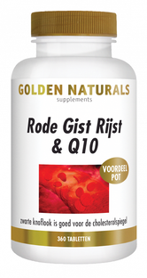 Golden Naturals Rode Gist Rijst & Q10 Tabletten 360VTB