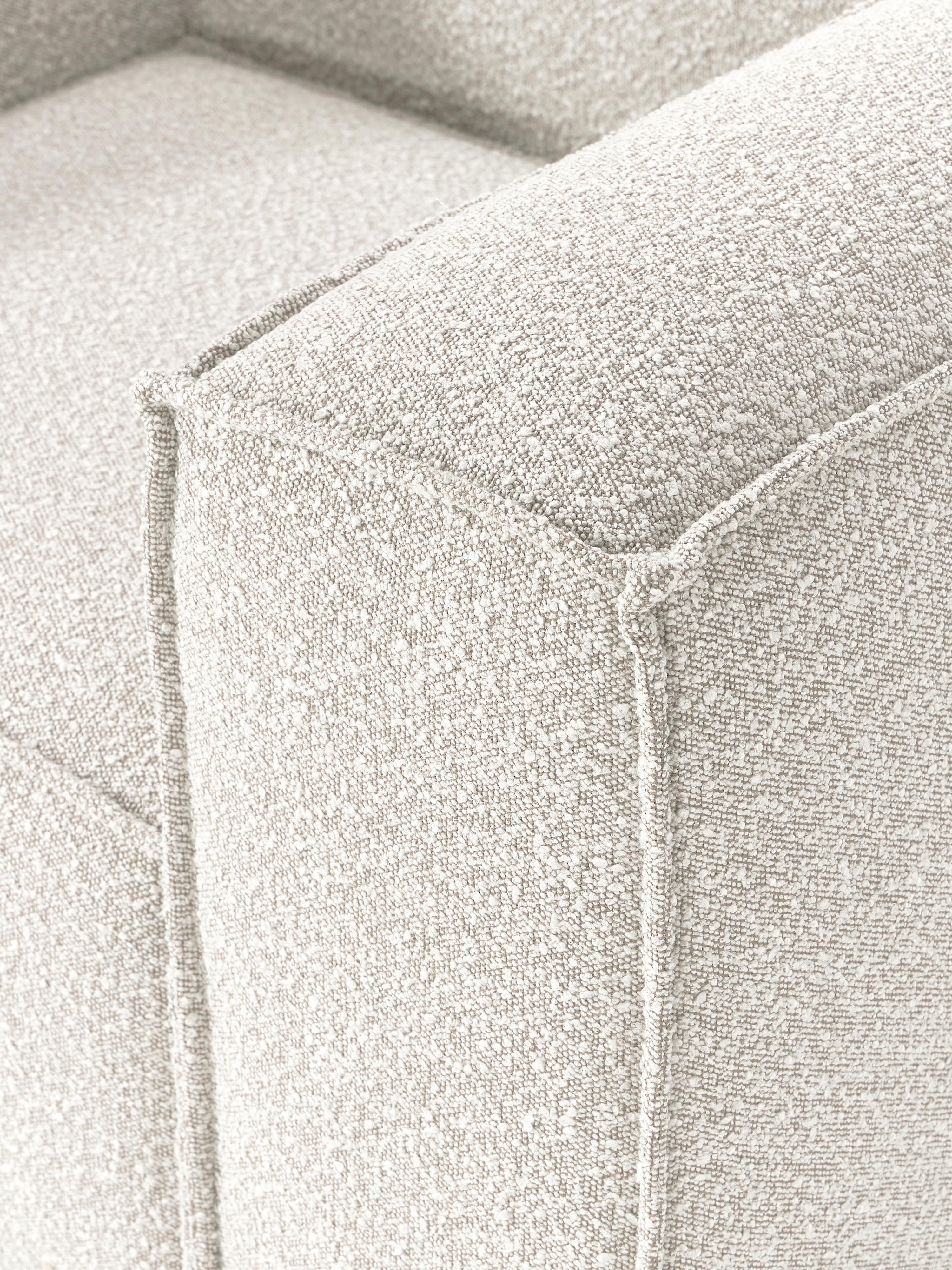 Fauteuil Lennon uit bouclé