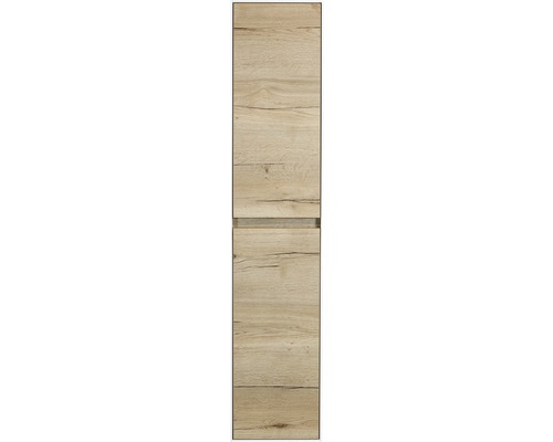Evora hoge kast, eiken, wit hoogglans, 170x35 cm