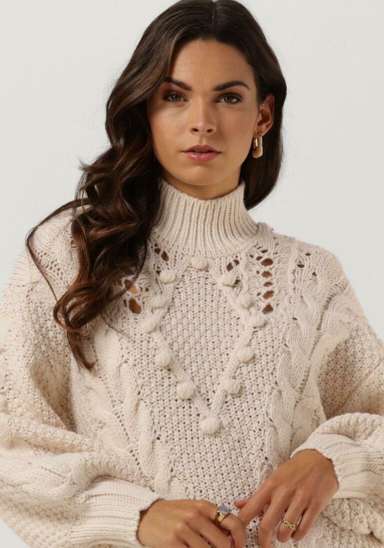 OBJECT beige object coltrui alison knit l/s pullover