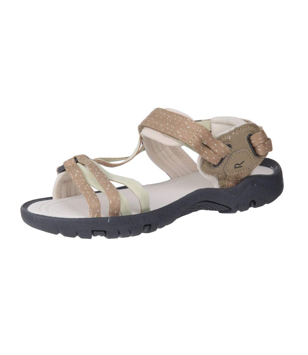 Regatta - Sandales JAVA EVO - Femme (Beige / Vert citron) - UTRG9378