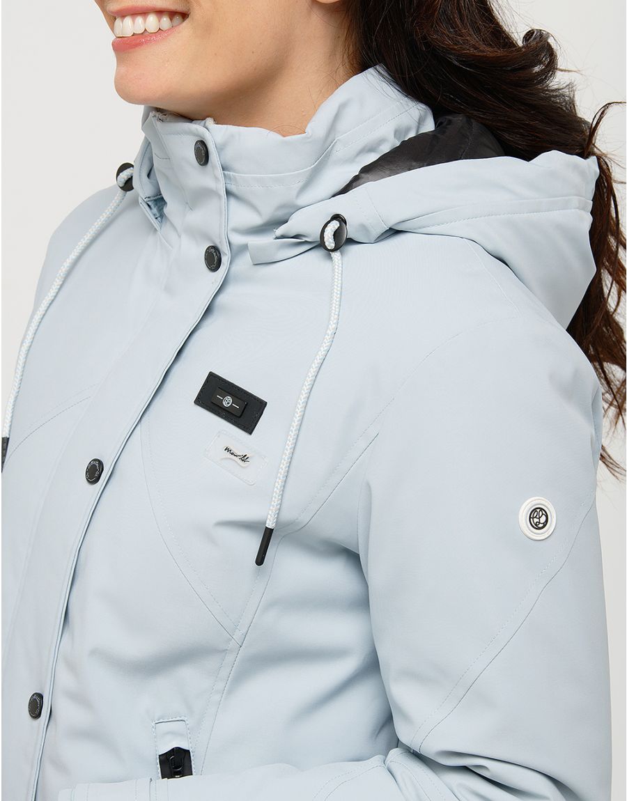 Parka bleu imperméable