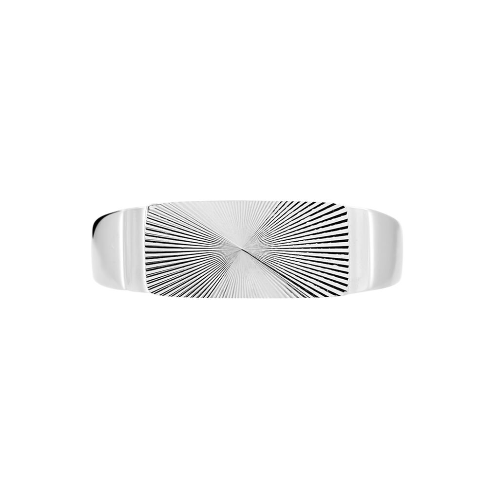 Chevalière Hosea Argent Blanc