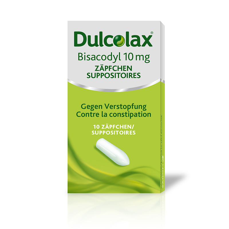DULCOLAX Bisacodyl 10 mg<br>10 Stück, Blister, Zäpfchen