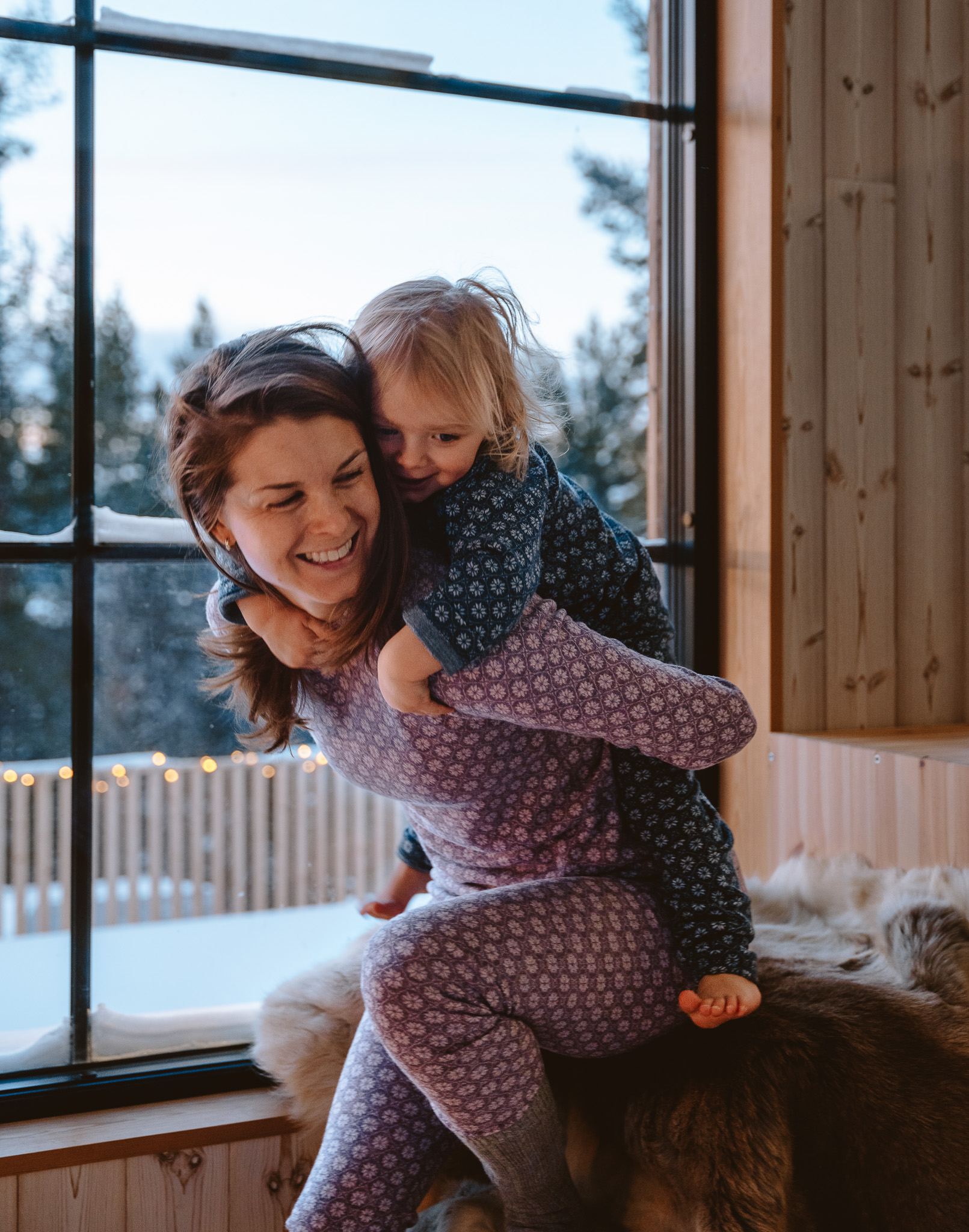 Legging met Scandinavisch patroon voor dames