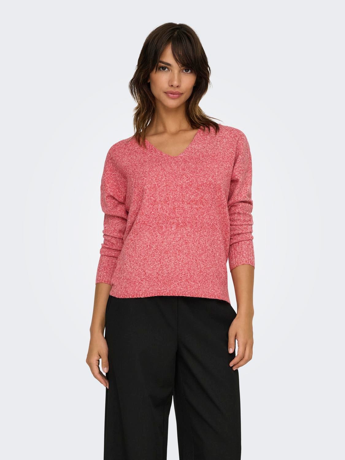ONLRICA Strickpullover True Red