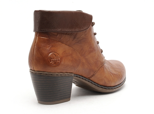 Rieker boots bottine talons femme y2131 marron