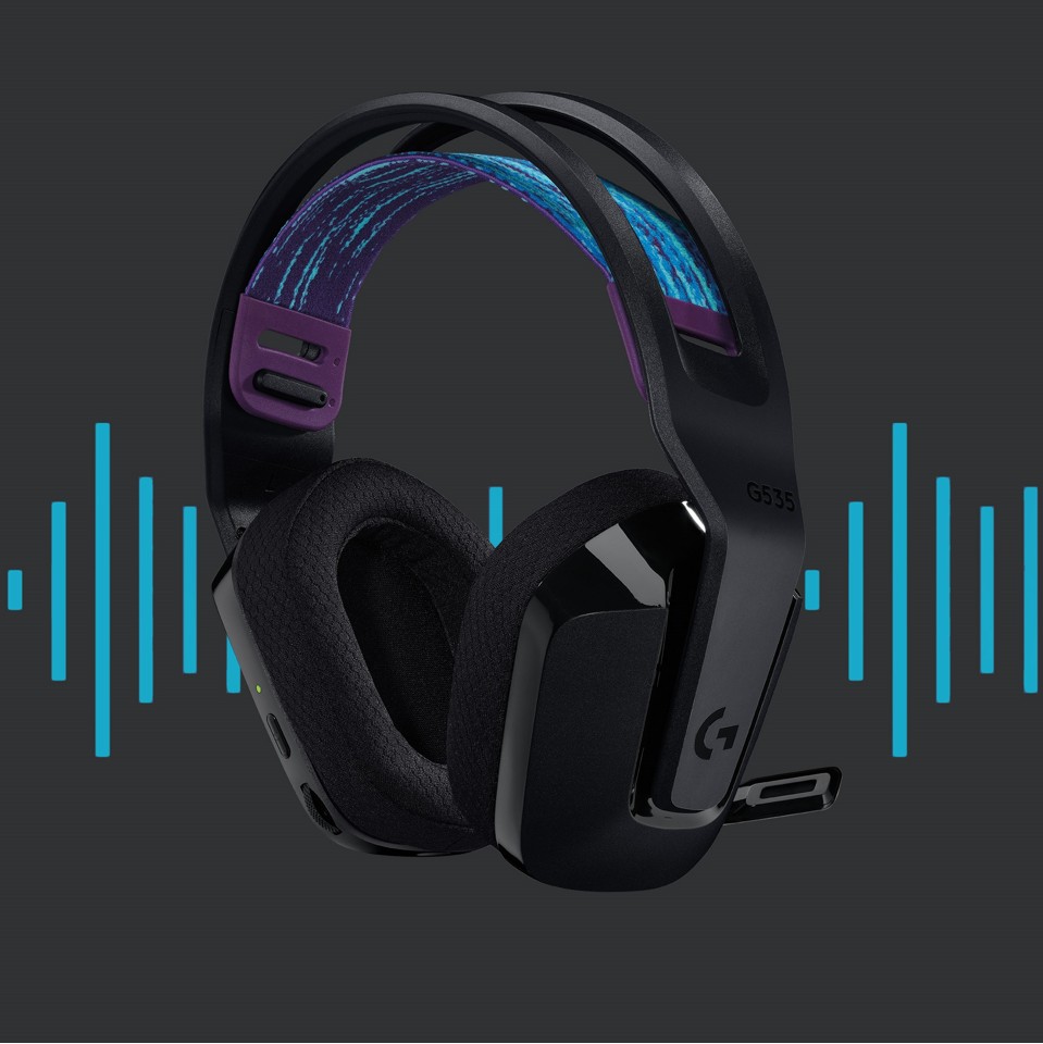 Logitech - G535 LIGHTSPEED Trådløst Gaming Headset - SORT