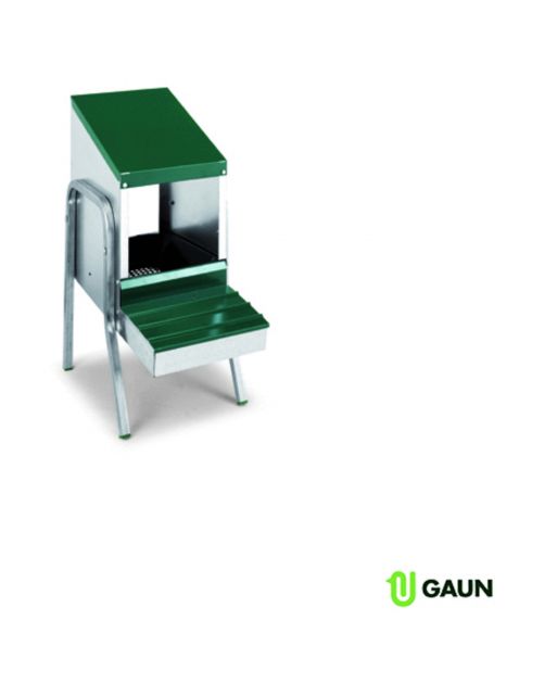 Gaun Legnest Met Pootjes 1 Compartiment - Broeden - 51x36x56 cm Groen Aluminium