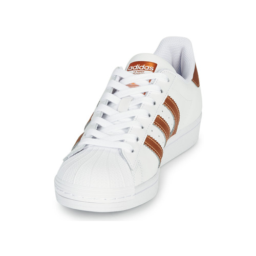 adidas Originals - SUPERSTAR W - Blanc / Bronze