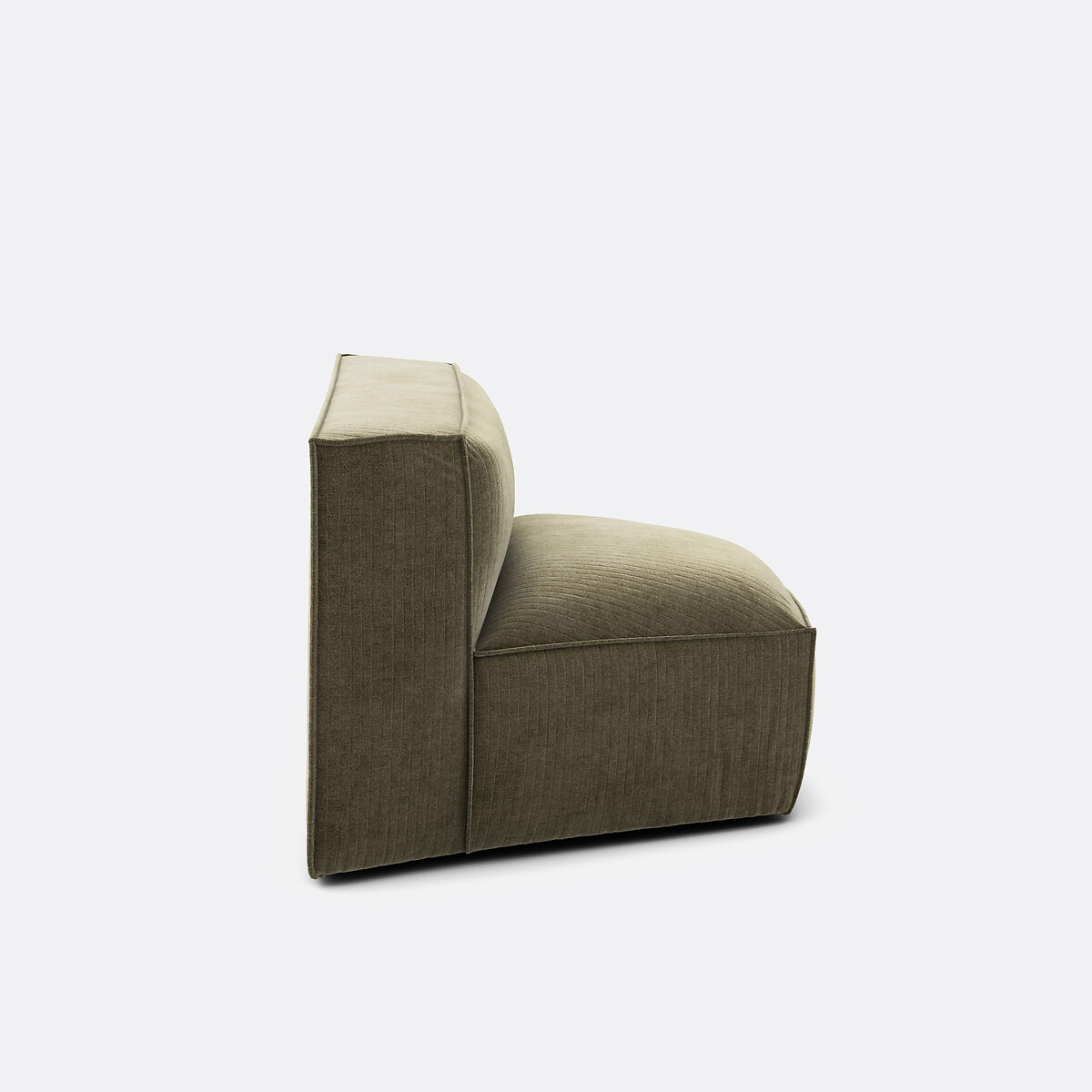 LA REDOUTE INTERIEURS<br>Canto modular aberto, veludo vintage Seven