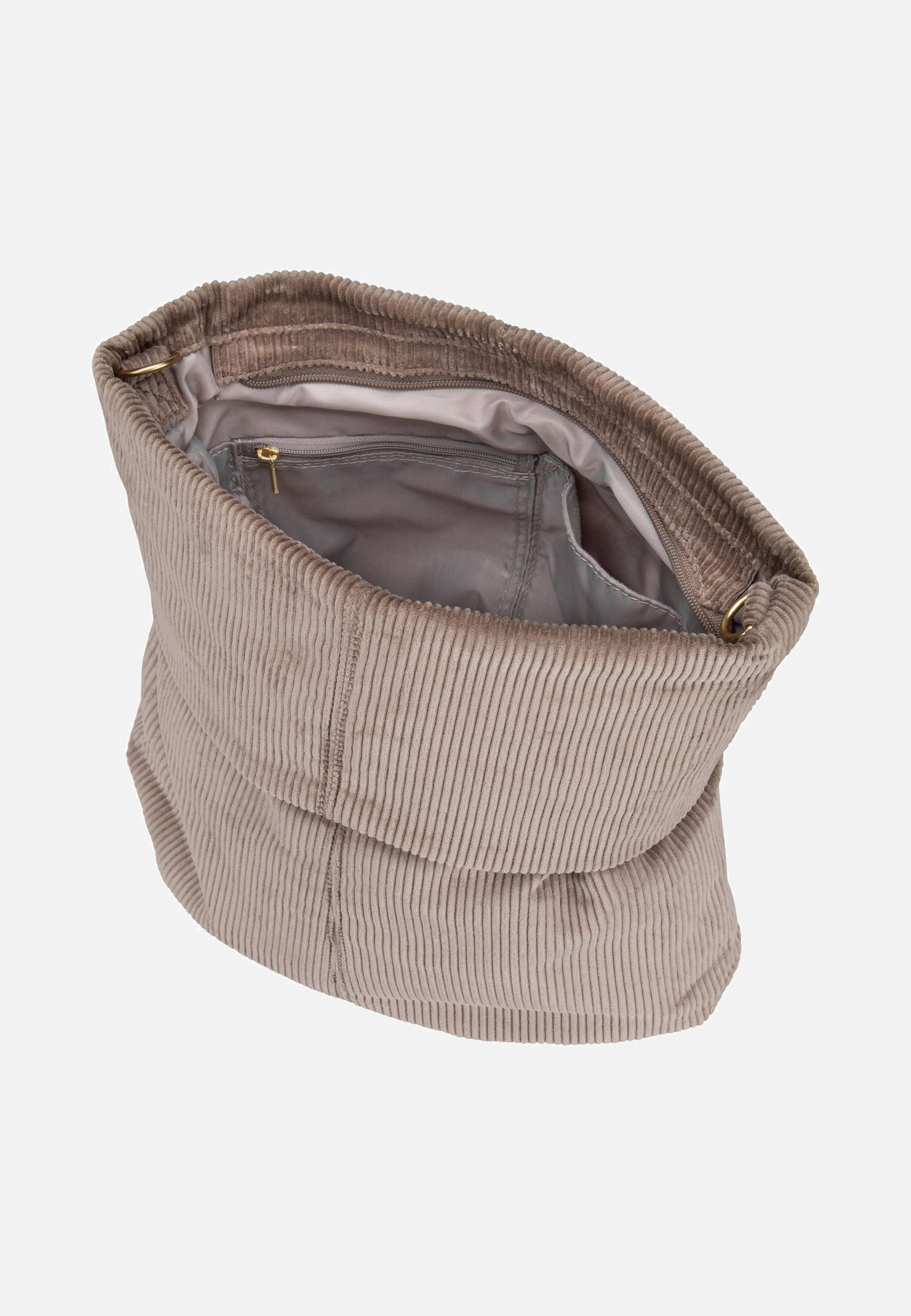 Mademoiselle M12 Cord/Mocca - Hobo Bag