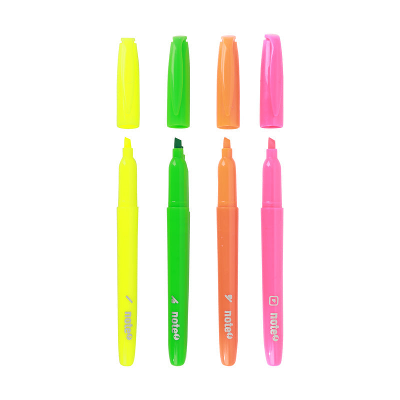 Marcadores Fluorescentes Finos 4 unidades Note!