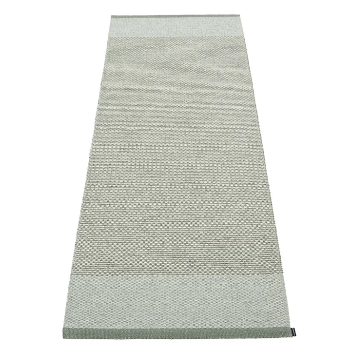 Pappelina - Edit Teppich, 70 x 200 cm, army / sage / stone metallic