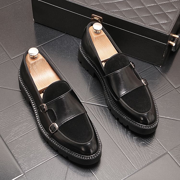 Mr Ozera - Monk Strap Platform Loafers