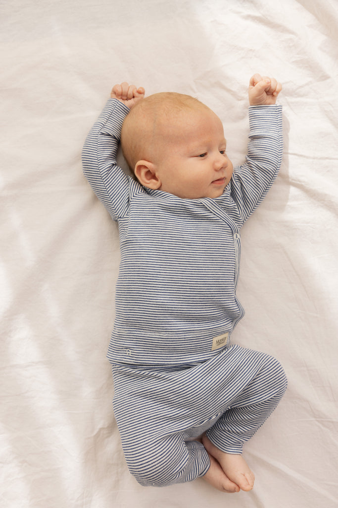 Tuti Wrap LS, Bluse - Blue Stripe