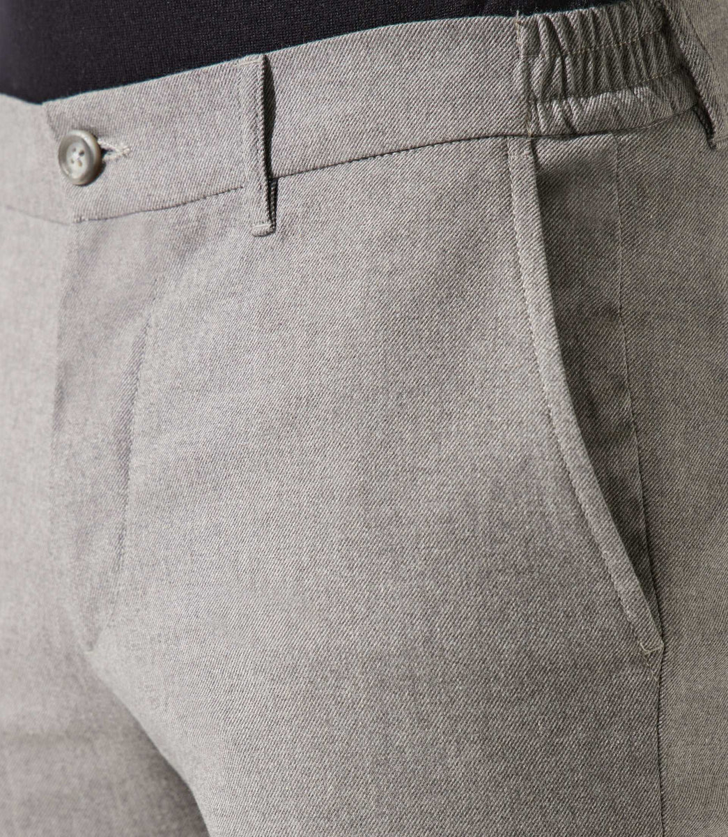 Pantalon chino taille élastique gris VTWILL