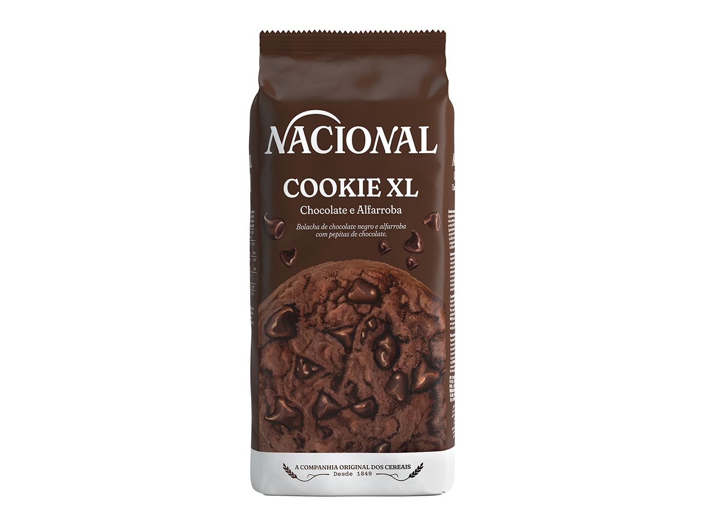 BOLACHA NACIONAL MY COOKIES XL ALFARROBA COM PEPITAS CHOCOLATE 180G