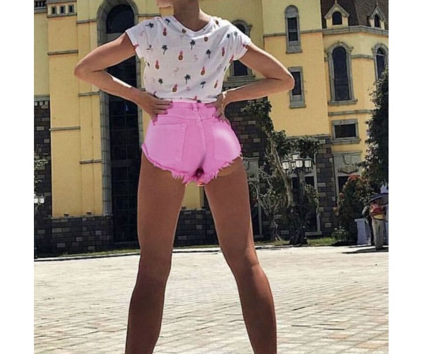 blossomgal - Lage denim hotpants