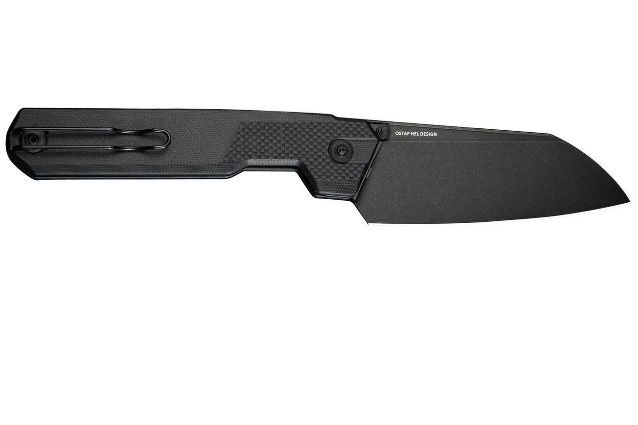CIVIVI Hid C23008-1 Blackwashed, Black G10, zakmes, Ostap Hel Design