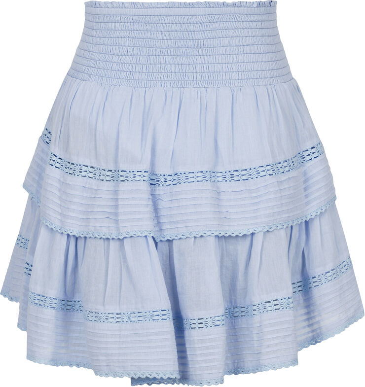 Neo Noir Kenia S Voile Skirt Light blue