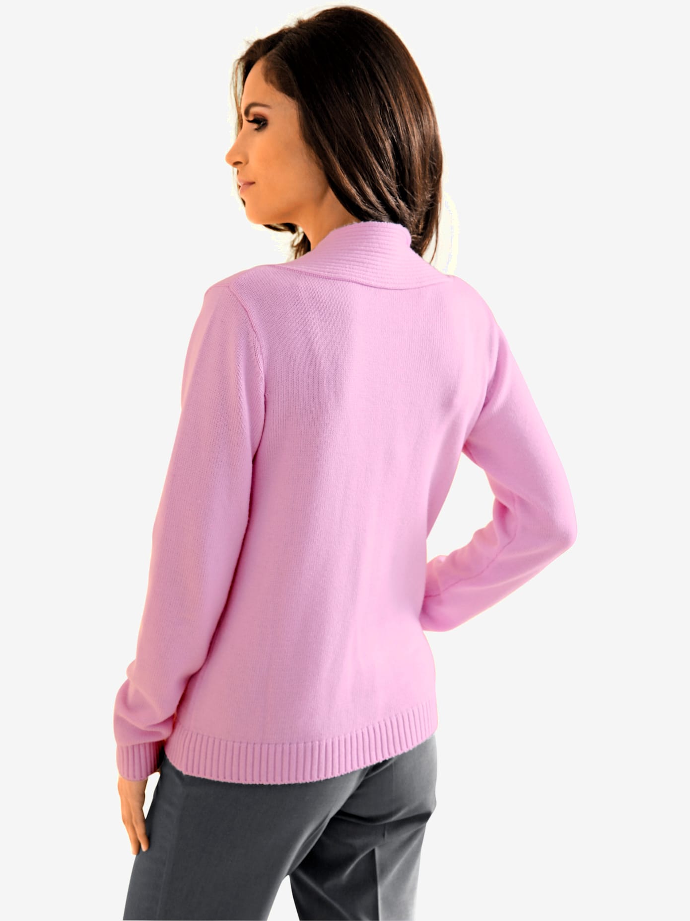 Pull col v contenant du cachemire