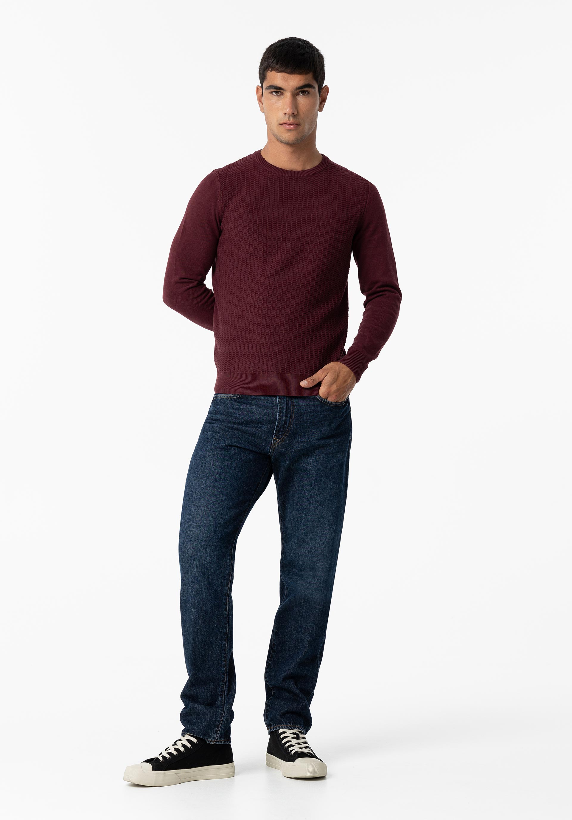 Camisola de Malha com Jacquard