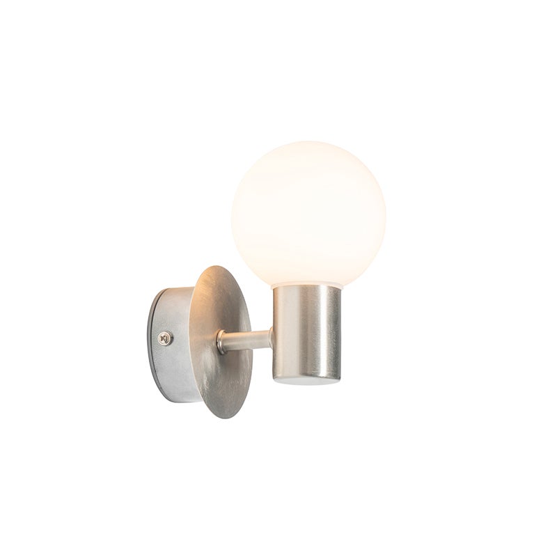 Moderne stalen wandlamp IP44 - Cedaric Up