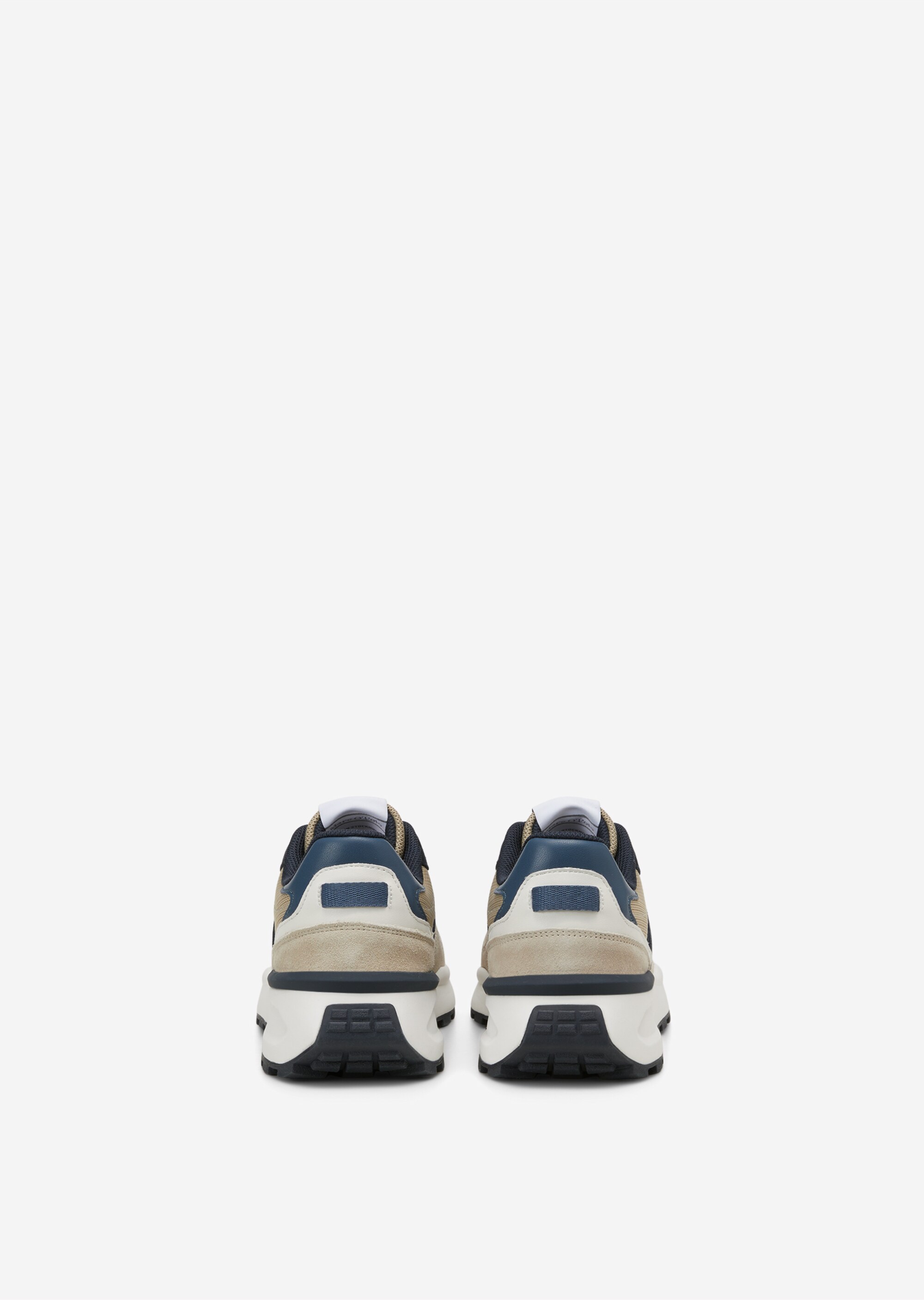 Sneaker aus Leder-Polyester-Mix