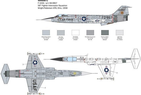 Italeri - F-104 Starfighter Fly Byggesæt - 1:32 - 2515