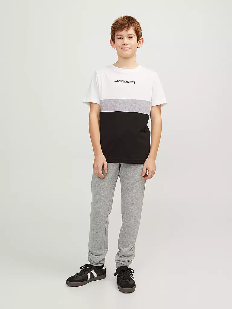 JACK & JONES Jungen Jogginghose JJIGORDON grau